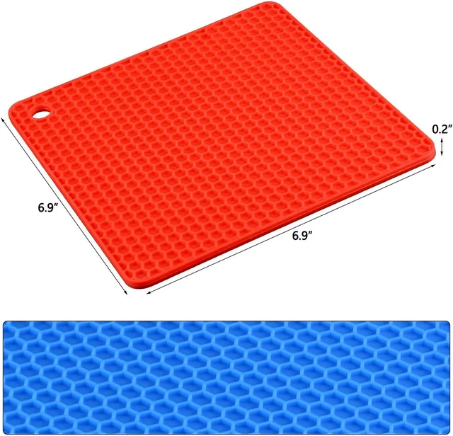 Square trivet dimensions and honeycomb texture